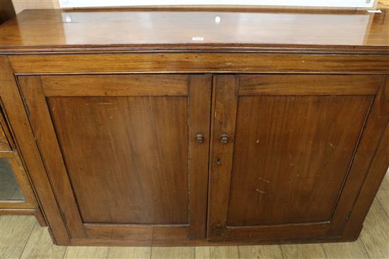 A Victorian mahogany cupboard, W.143cm